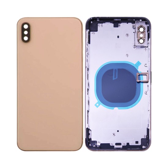 Tampa Traseira+Frame Apple iPhone XS Max Dourado